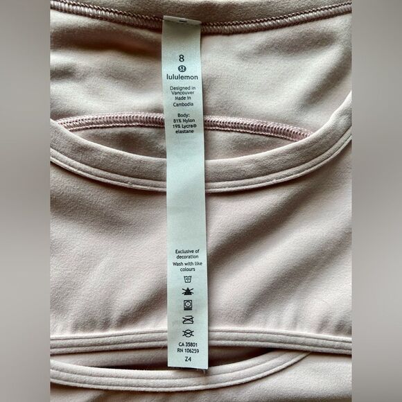 Lululemon Get Centred Short Sleeve Misty Pink Size 8 - Picture 12 of 12